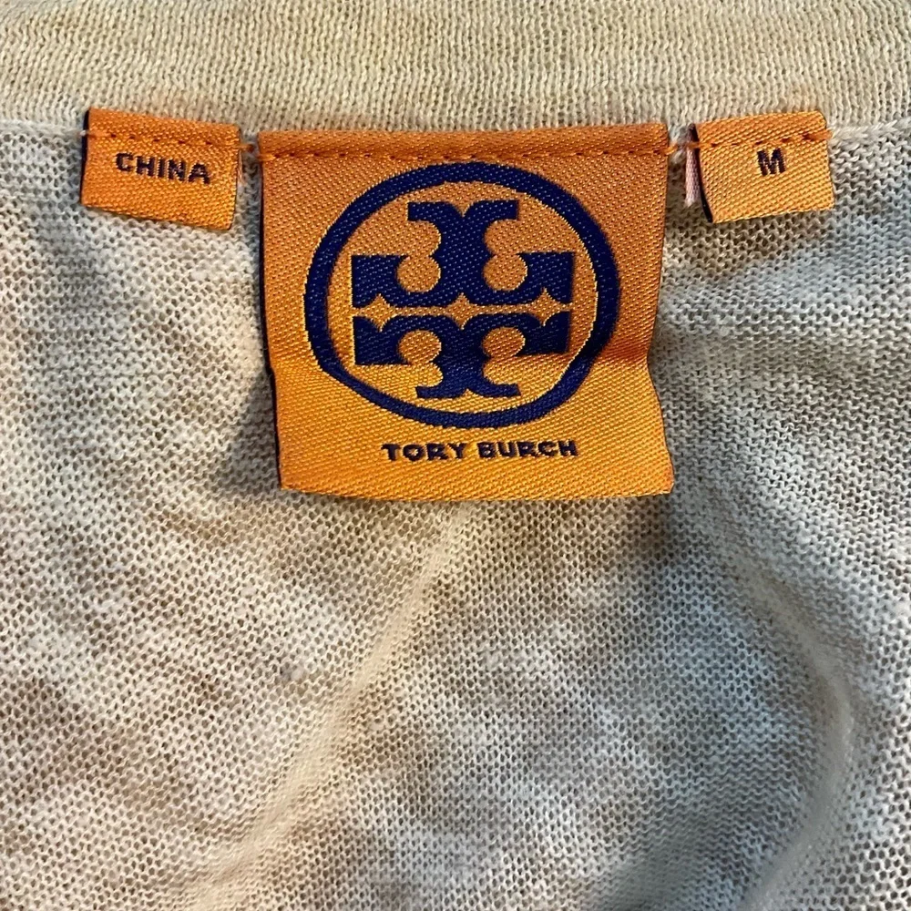 Tory Burch light weight open front cardigan with sequin Size M
